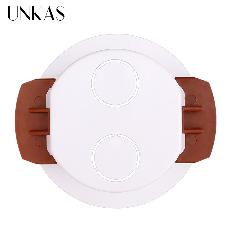 UNKAS Okrugla kutija za suhe obloge za gipsane ploče / suhozidne ploče / gipsane ploče 50 mm Udaljenost ugradnje 32 mm Dubina kutije za ugradnju