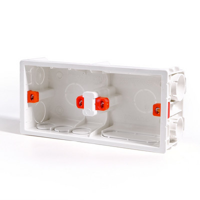 Atlectric montažna kutija Kazetna sklopka Utičnica Razvodna kutija Skrivena skrivena unutarnja montažna kutija Tip 86 Bijela Crvena Plava Dvostruka