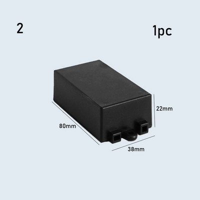 2GAB jauni augstas kvalitātes plastmasas ūdensnecaurlaidīgi melnās kastes DIY korpusa instrumentu futrāļi plastmasas elektroniskās projektu kastes elektriskie piederumi
