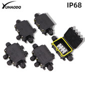 Ūdensnecaurlaidīga sadales kārba IP68.2/3/4/5/6 vias Āra lietus izturīgs, var iesūkties ūdenī Sadalu kārbaElektriskās aizsardzības kaste Liesmas slāpētājs