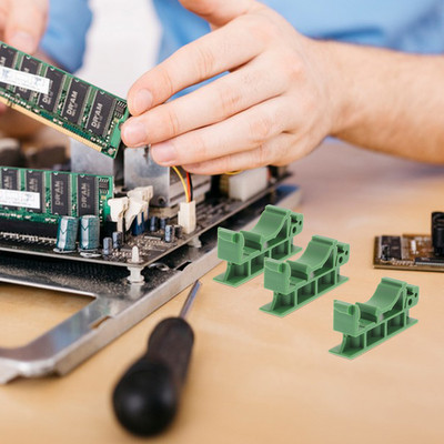 Sliedes dēlis Din PCB montāžas stiprinājums Ķēdes kronšteins Turētājs Clips Adapteri Kronšteini Carrier Box C45 Savienotāji Diy Electrical Kit