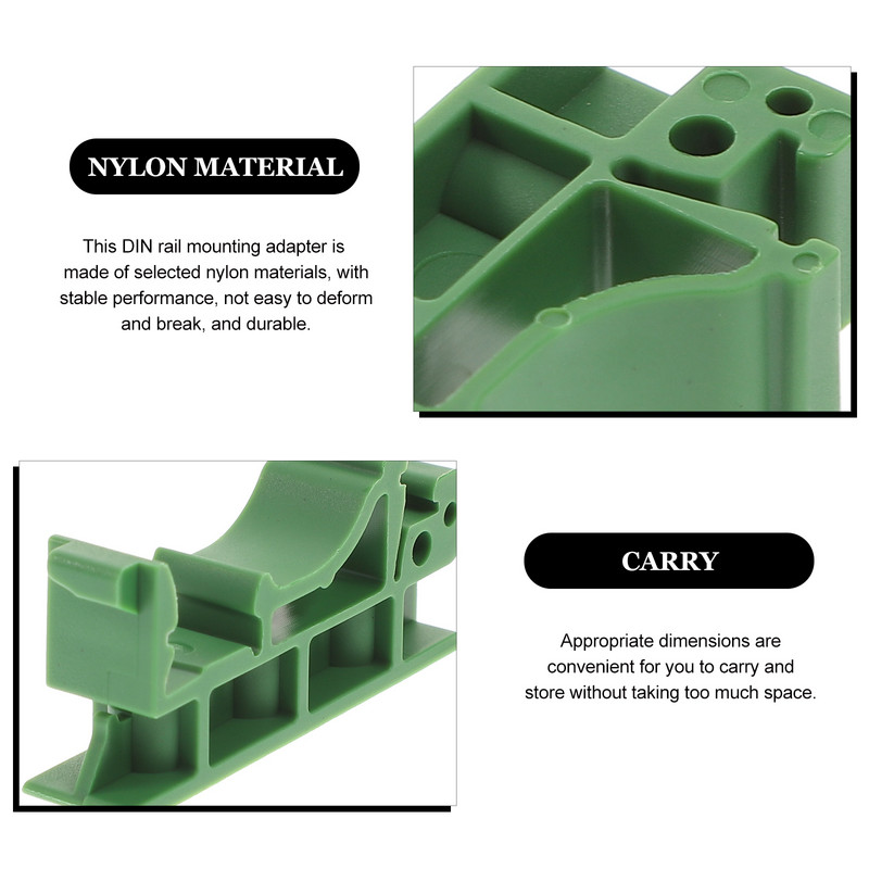 Sliedes dēlis Din PCB montāžas stiprinājums Ķēdes kronšteins Turētājs Clips Adapteri Kronšteini Carrier Box C45 Savienotāji Diy Electrical Kit