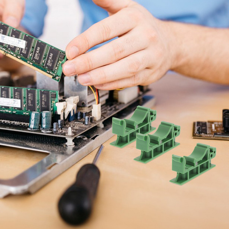 Sliedes dēlis Din PCB montāžas stiprinājums Ķēdes kronšteins Turētājs Clips Adapteri Kronšteini Carrier Box C45 Savienotāji Diy Electrical Kit