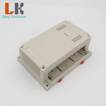 LK-PLC08 Корпус за DIN релса Направи си сам корпус Пластмасова кутия Електронен корпус Abs Пластмасова превключвателна кутия 155x110x60mm