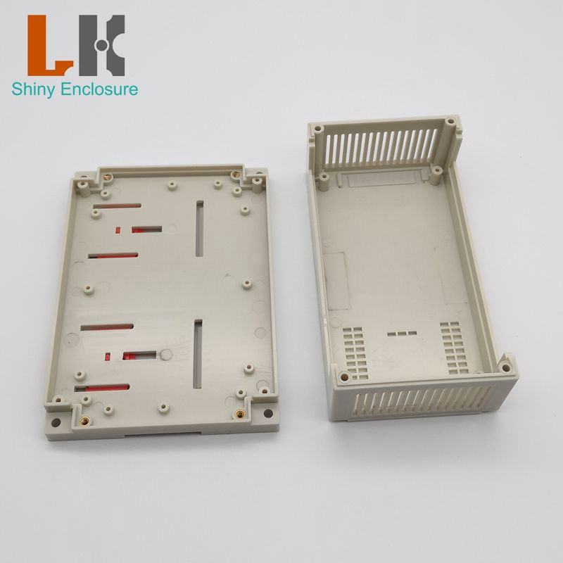 LK-PLC08 Kućište za din šinu Diy Kućište Plastična kutija Elektronsko kućište Abs plastična kutija s prekidačima 155x110x60 mm