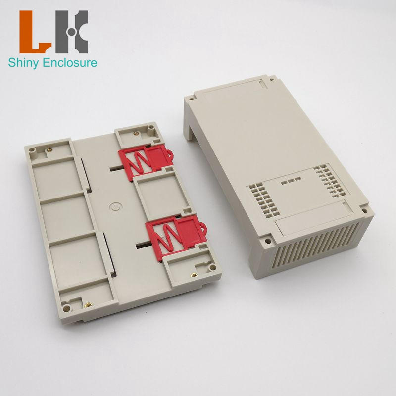 LK-PLC08 Kućište za din šinu Diy Kućište Plastična kutija Elektronsko kućište Abs plastična kutija s prekidačima 155x110x60 mm