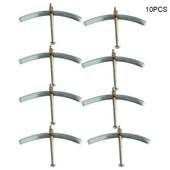 Set od 10 komada Dark Box Vijak za popravak Manganski čelik Zamjena stare razvodne kutije Fiksni zidni prekidač Alati za popravak utičnice