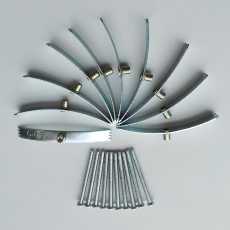 Set od 10 komada Dark Box Vijak za popravak Manganski čelik Zamjena stare razvodne kutije Fiksni zidni prekidač Alati za popravak utičnice