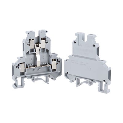 10 τεμ. UKK5-PV Din Rail Terminal Block Διπλής στρώσης Equipotential Bonder 4-Connductor Screw Electrical Wire Conductor UKK-5-PV