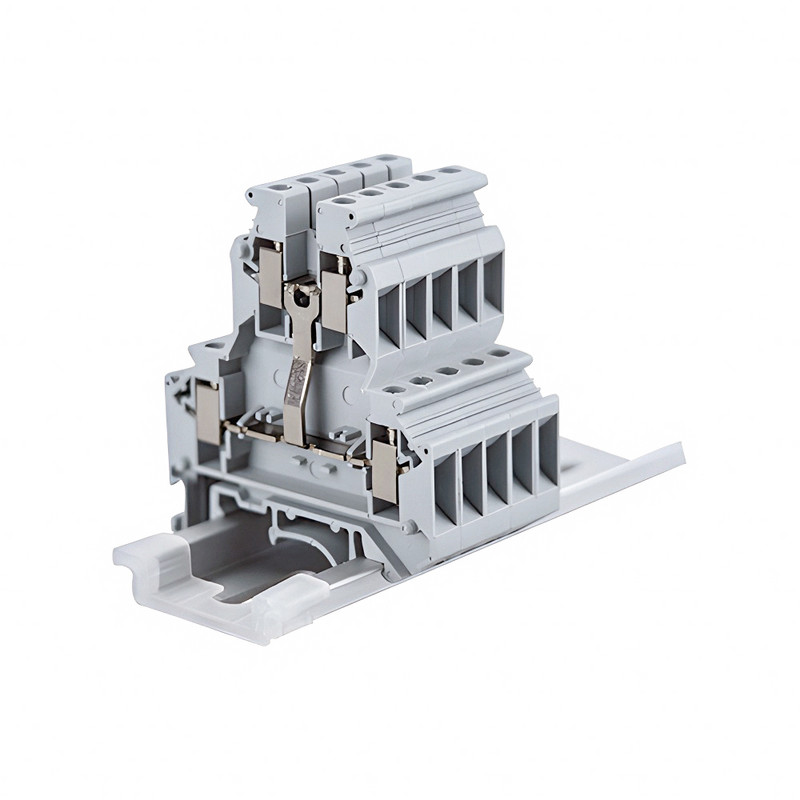 10 kom. UKK5-PV Dvoslojni ekvipotencijalni spojni blok UKK5-PV din šine, 4-konduktorski vijčani vodič električne žice UKK-5-PV