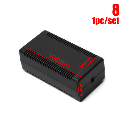 1kom Vodootporno crno DIY kućište Kutija za instrumente ABS plastična projektna kutija Kutija za pohranu Kutije za kućište Elektronički pribor