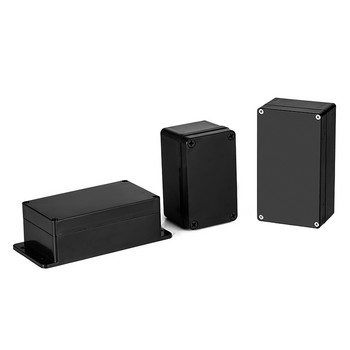 Черна водоустойчива ABS пластмасова кутия за проекти Корпус за външна електроника Разклонителна кутия Кутии за кутии Електронни