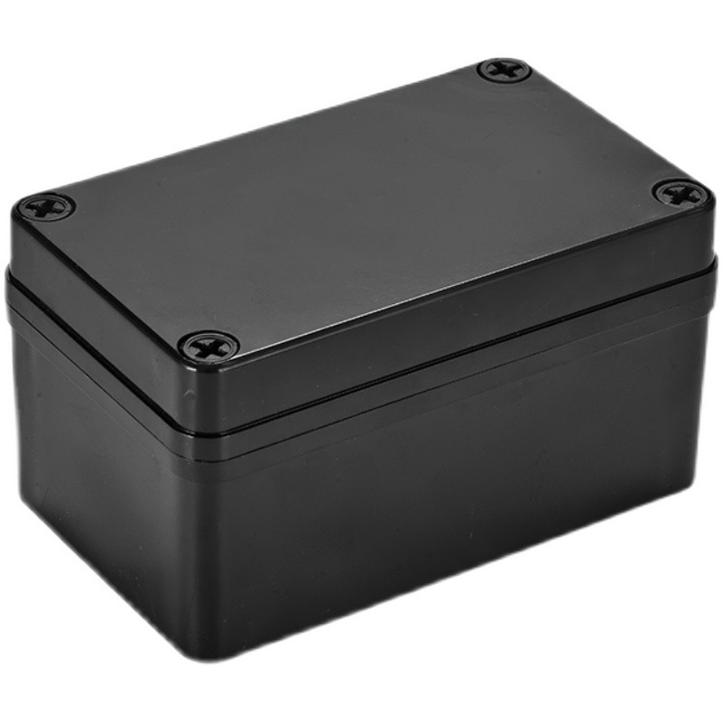 Crna vodootporna ABS plastična projektna kutija Vanjska elektronika Kućište Razvodna kutija Kutije za kućište Elektronička