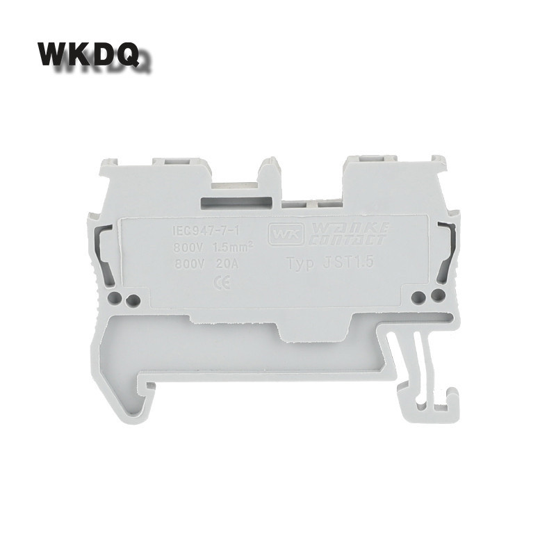 Žičani konektor ST1.5 10 kom. Priključak s opružnim kavezom Električni priključak Prolazni povratni utikač ST 1.5 Stezaljni blok na DIN šinu