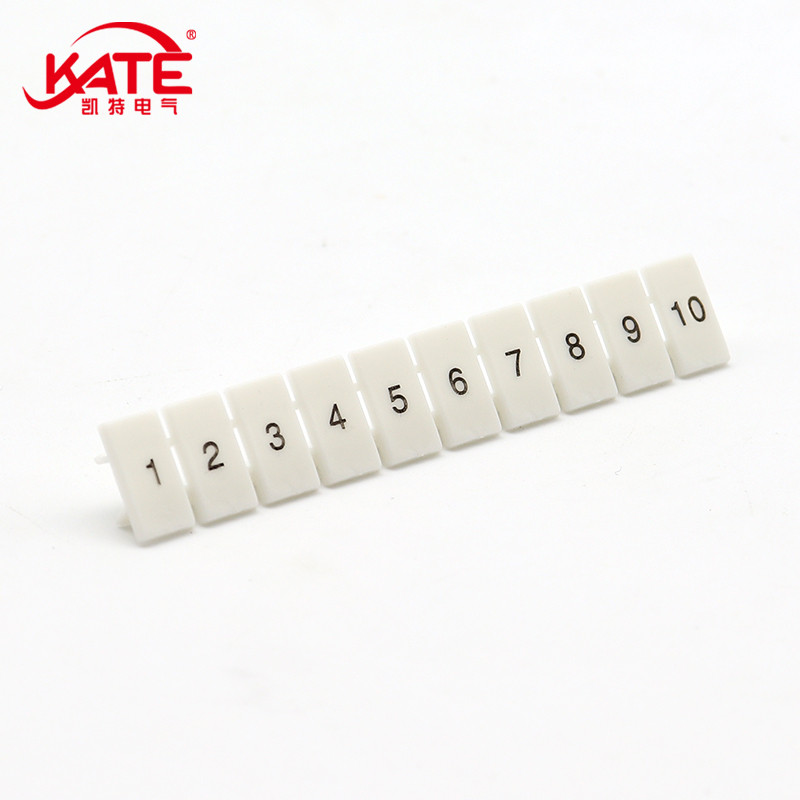 10 gab Zack marķiera sloksnes Marķieru plāksnes UK2.5N spailes liesmas slāpētājs identifikācijas numuri marķieri spaiļu piederumi ZB6