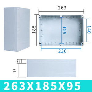 Vodootporna kutija F-tipa vrhunskog kvaliteta od ABS-a IP67 plastična ljuska električna projektna kutija elektronička vanjska razvodna kutija
