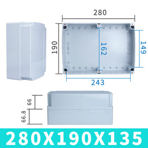 Vodootporna kutija F-tipa vrhunskog kvaliteta od ABS-a IP67 plastična ljuska električna projektna kutija elektronička vanjska razvodna kutija