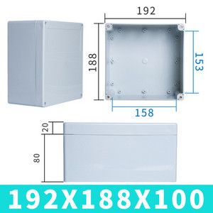 Vodootporna kutija F-tipa vrhunskog kvaliteta od ABS-a IP67 plastična ljuska električna projektna kutija elektronička vanjska razvodna kutija