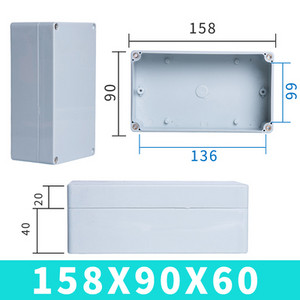 Vodootporna kutija F-tipa vrhunskog kvaliteta od ABS-a IP67 plastična ljuska električna projektna kutija elektronička vanjska razvodna kutija