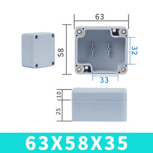 Vodootporna kutija F-tipa vrhunskog kvaliteta od ABS-a IP67 plastična ljuska električna projektna kutija elektronička vanjska razvodna kutija