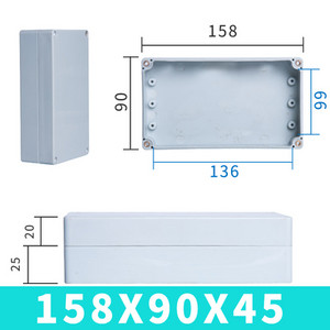 Vodootporna kutija F-tipa vrhunskog kvaliteta od ABS-a IP67 plastična ljuska električna projektna kutija elektronička vanjska razvodna kutija