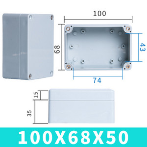 Vodootporna kutija F-tipa vrhunskog kvaliteta od ABS-a IP67 plastična ljuska električna projektna kutija elektronička vanjska razvodna kutija