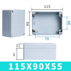 Vodootporna kutija F-tipa vrhunskog kvaliteta od ABS-a IP67 plastična ljuska električna projektna kutija elektronička vanjska razvodna kutija
