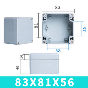 Vodootporna kutija F-tipa vrhunskog kvaliteta od ABS-a IP67 plastična ljuska električna projektna kutija elektronička vanjska razvodna kutija