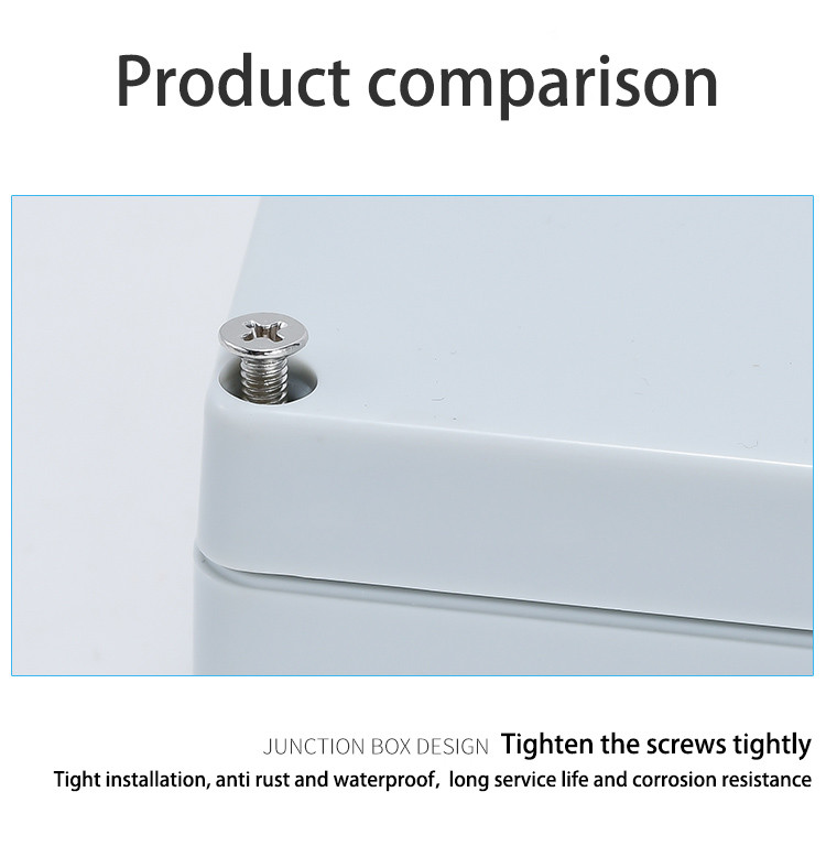 Vodootporna kutija F-tipa vrhunskog kvaliteta od ABS-a IP67 plastična ljuska električna projektna kutija elektronička vanjska razvodna kutija