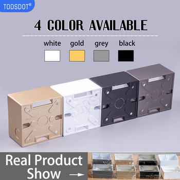 Разпределителна кутия 4 Цвят 86 Тип 35 | 40 | 50 мм, премиум стенна разклонителна кутия, монтирана на стена бяла | Черно | Сив | злато