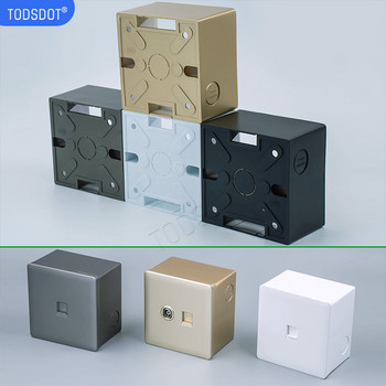 Switch Socket Box 4 Color 86 Type 35 | 40 | 50 mm, Premium Κουτί Διακλάδωσης Επιφάνειας Τοίχου, Στήριγμα στον τοίχο Λευκό | Μαύρο | Γκρι | Χρυσός