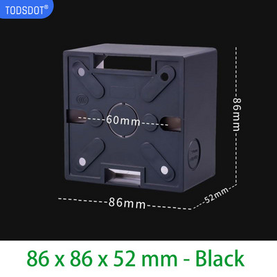 Razvodna kutija 4 boje 86 tip 35 | 40 | 50 mm, vrhunska zidna razvodna kutija, montaža na zid, bijela | Crna | Siva | Zlato