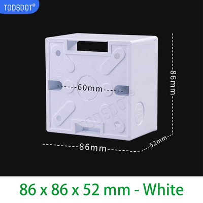 Razvodna kutija 4 boje 86 tip 35 | 40 | 50 mm, vrhunska zidna razvodna kutija, montaža na zid, bijela | Crna | Siva | Zlato