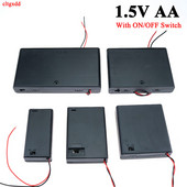 Cltgxdd 1 kom 1,5 V AA s vodovima Kutija za držač baterije Kutija ON/OFF Prekidač Poklopac 2 3 4 6 8 Utor Standardni spremnik