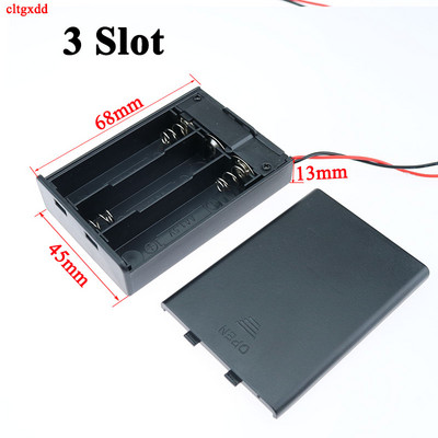 Cltgxdd 1 kom 1,5 V AA s vodovima Kutija za držač baterije Kutija ON/OFF Prekidač Poklopac 2 3 4 6 8 Utor Standardni spremnik