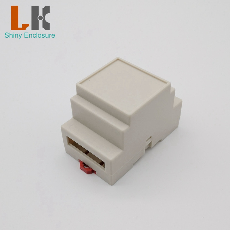 LK-DR02 Prodajno plastično elektroničko kućište visoke kvalitete Visokokvalitetna plastična kutija/kućište na din šinu 88x53x59 mm