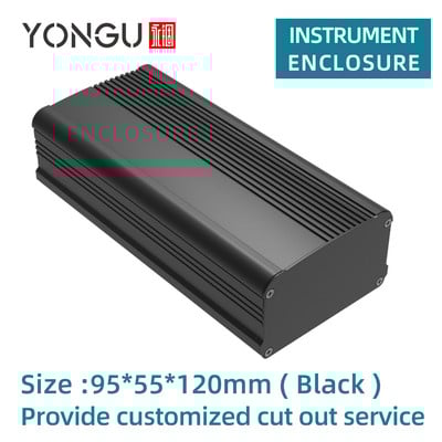 95W55H Aluminijska PCB kutija s instrumentima Elektronički kontroler Metalno spojno kućište Projekt Kućište za instrumente Kućište za DIY