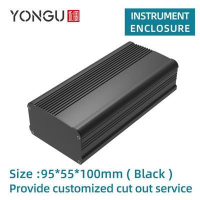 95W55H Aluminijska PCB kutija s instrumentima Elektronički kontroler Metalno spojno kućište Projekt Kućište za instrumente Kućište za DIY