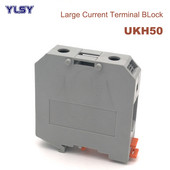 1Pcs Din rail Veliki strujni vijčani terminalni blokovi UKH50 Morsettiera električne žice Kabelski terminali Blok konektor Bornier 50 mm