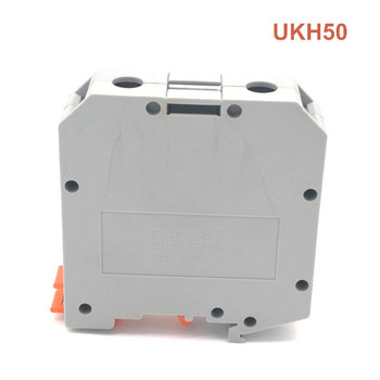 1Pcs Din Rail Големи токови винтови клеми UKH50 Morsettiera електрически проводник Кабелни клеми Блок конектор Bornier 50 mm