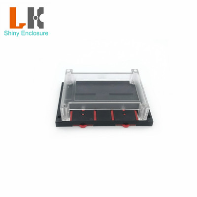 LK-PLC04 Prozirni poklopac za montažu PLC kućišta na din šinu ABS/PC Plastično industrijsko električno kućište na din šinu 145x90x40 mm