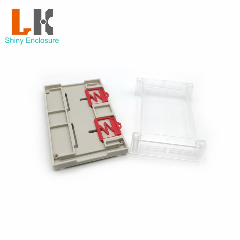 LK-PLC04 Prozirni poklopac za montažu PLC kućišta na din šinu ABS/PC Plastično industrijsko električno kućište na din šinu 145x90x40 mm