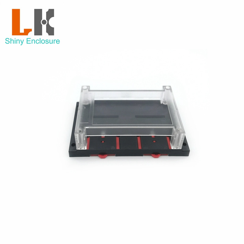 LK-PLC04 Prozirni poklopac za montažu PLC kućišta na din šinu ABS/PC Plastično industrijsko električno kućište na din šinu 145x90x40 mm