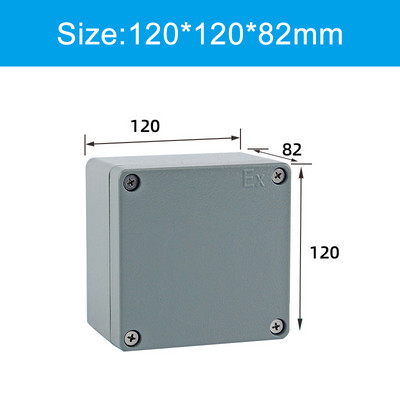 Sprādziendrošs ūdensnecaurlaidīgs alumīnija korpuss IP67 projekta instrumentu kastes āra sadales kārba