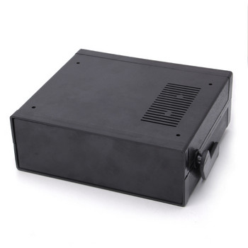 Αδιάβροχο πλαστικό Ηλεκτρονικό περίβλημα Project Box Μαύρο 200x175x70mm