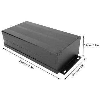 Περίβλημα Ηλεκτρονική DIY Circuit Board Project Aluminum Box Cooling Case 55 x 106 x 200mm Για ελεγκτές ηλεκτρονικών αποκωδικοποιητών