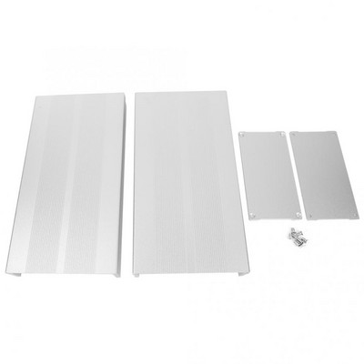 Korpusa elektroniskā DIY shēmas plates projekts alumīnija kastes dzesēšanas korpuss 55 x 106 x 200 mm elektroniskajiem dekoderu kontrolieriem