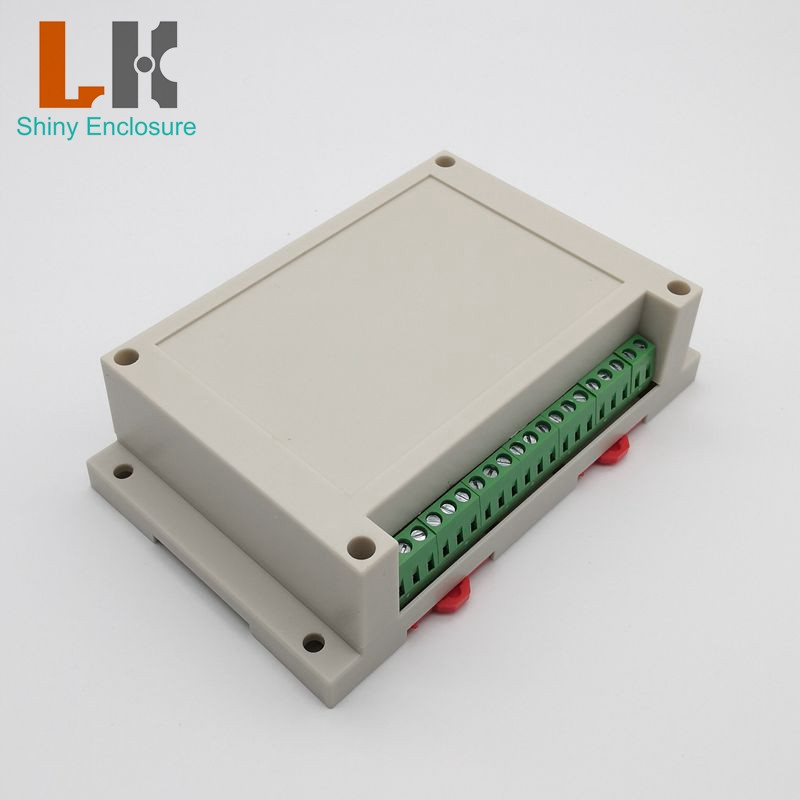 LK-PLC06a Prilagođeno industrijsko PLC plastično kućište na din šinu s razvodnom kutijom terminalnog bloka 145x90x40 mm