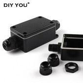 IP66 elektriskā āra ūdensnecaurlaidīga sadales kārba 4 mm–8 mm kabeļa savienotājs 2/3 kontaktu ar spailes vada savienojumu 41A/450V