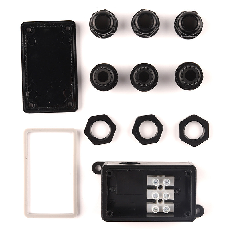 IP66 elektriskā āra ūdensnecaurlaidīga sadales kārba 4 mm–8 mm kabeļa savienotājs 2/3 kontaktu ar spailes vada savienojumu 41A/450V